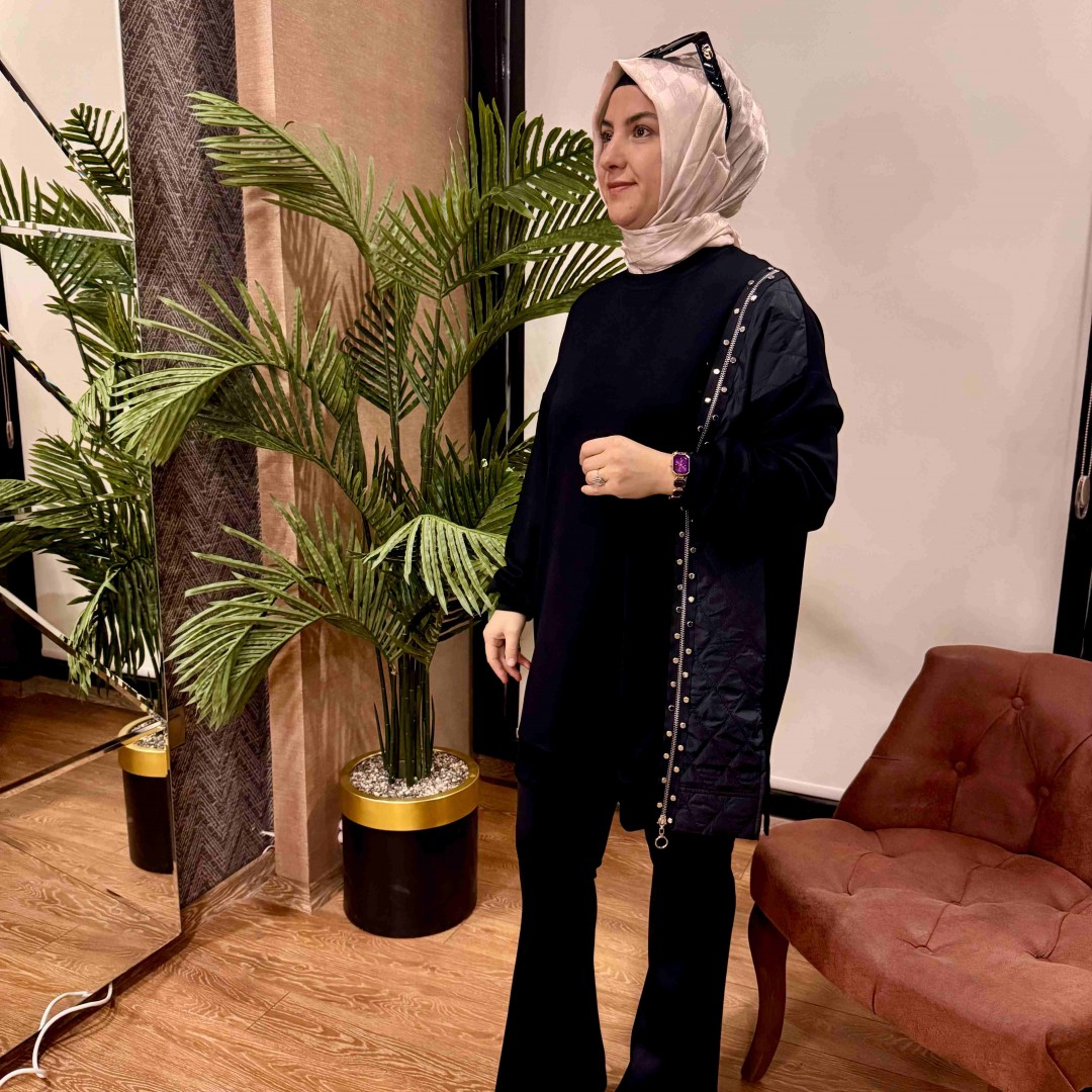 Zımba detaylı tunik