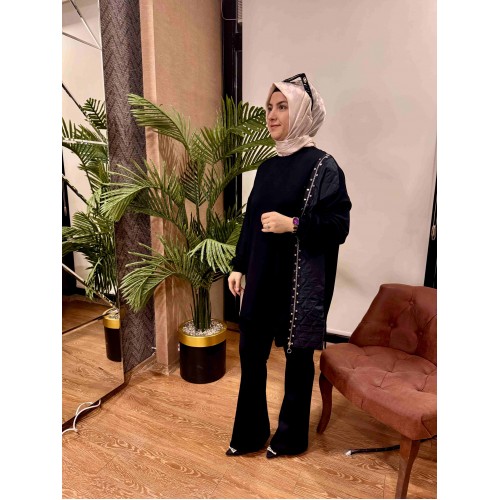 Zımba detaylı tunik