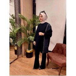 Zımba detaylı tunik