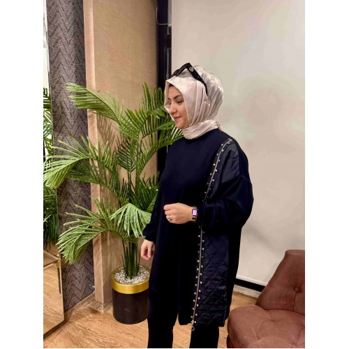 Zımba detaylı tunik