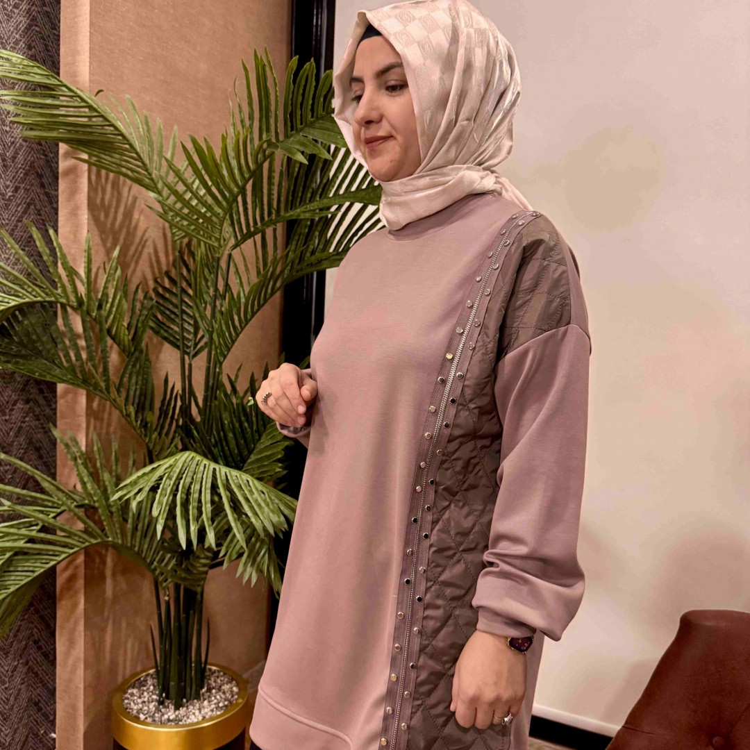 Zımba detaylı tunik