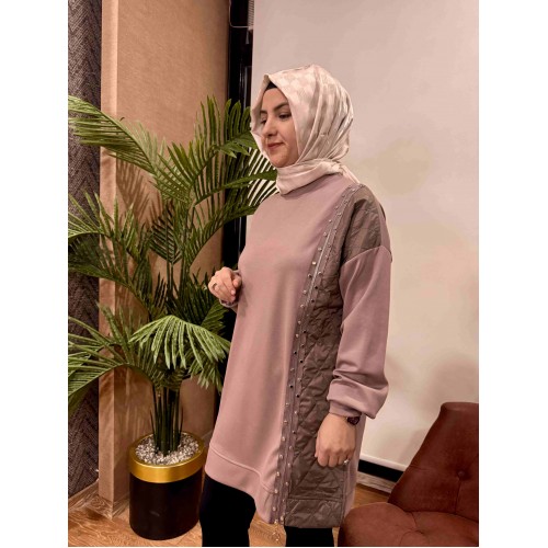 Zımba detaylı tunik