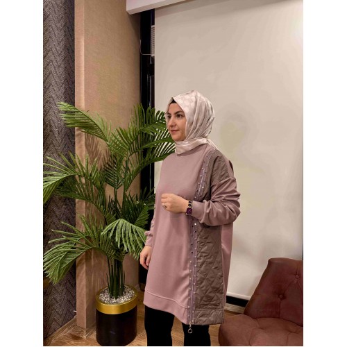 Zımba detaylı tunik