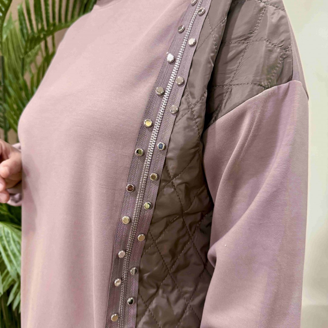 Zımba detaylı tunik