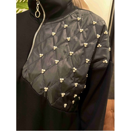 İnci detaylı tunik