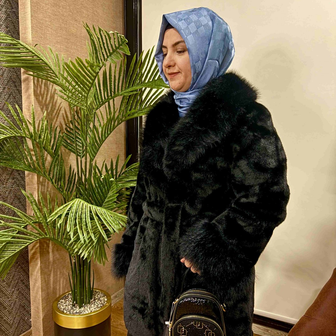 Angora ithal kısa ceket