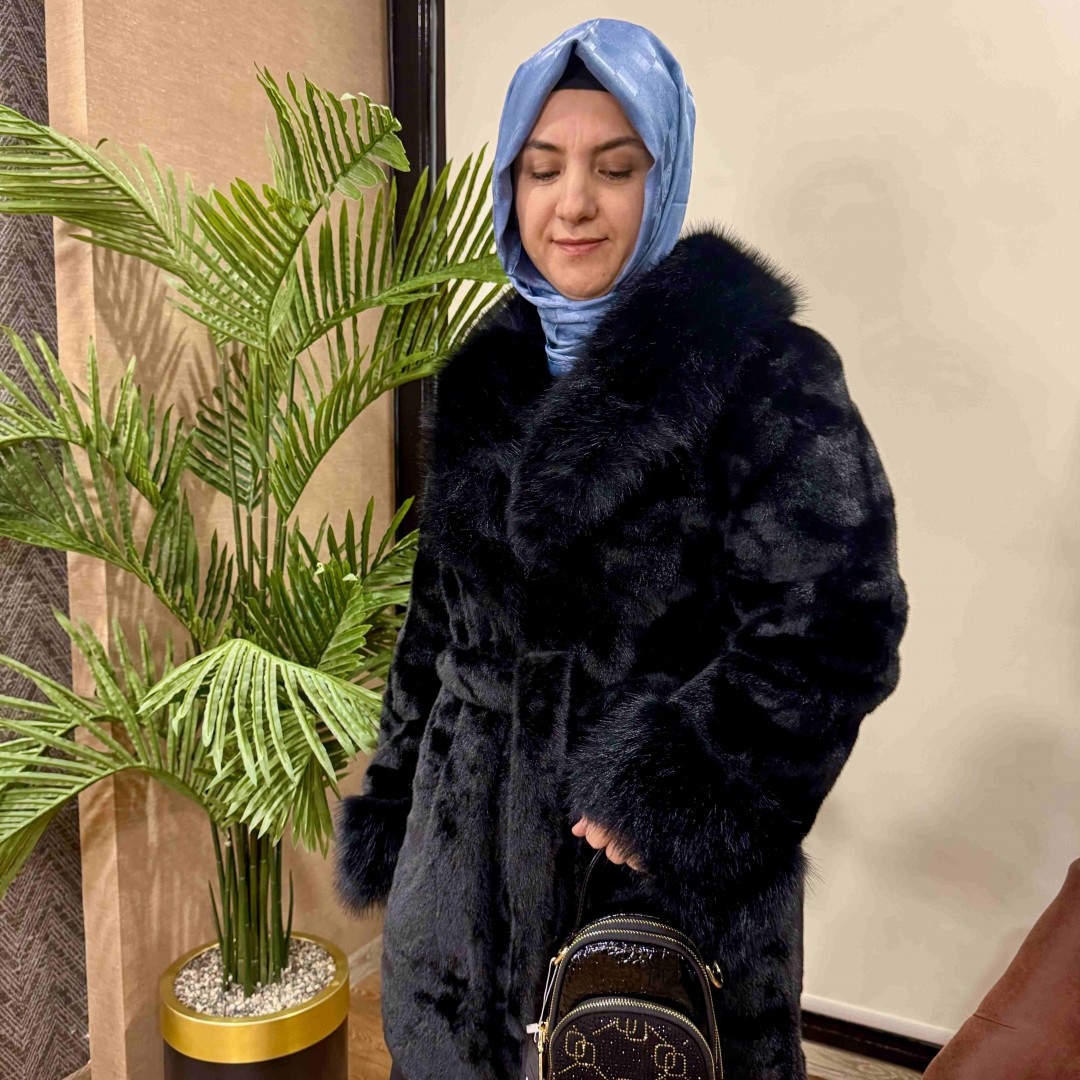 Angora ithal kısa ceket