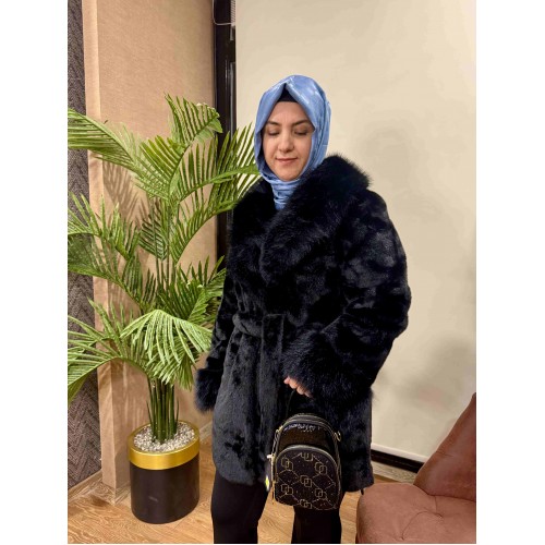 Angora ithal kısa ceket