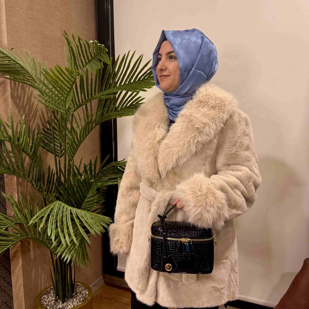 Angora ithal kısa ceket