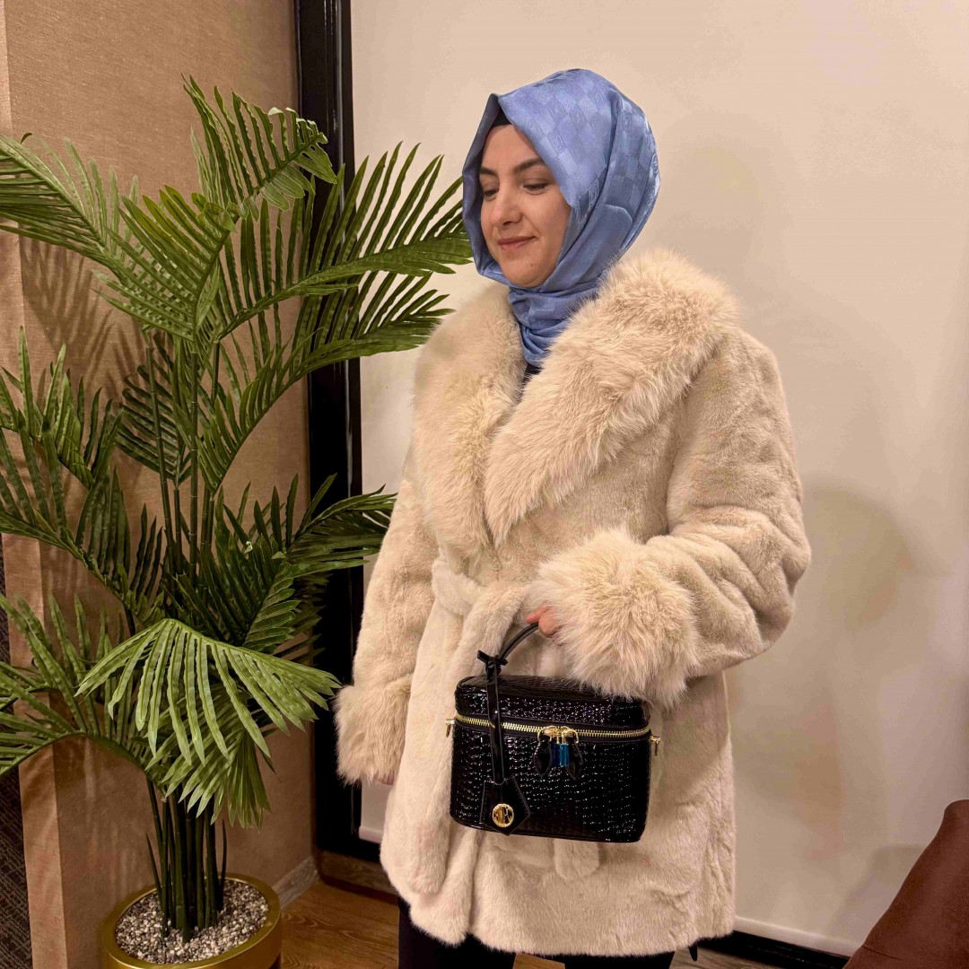 Angora ithal kısa ceket