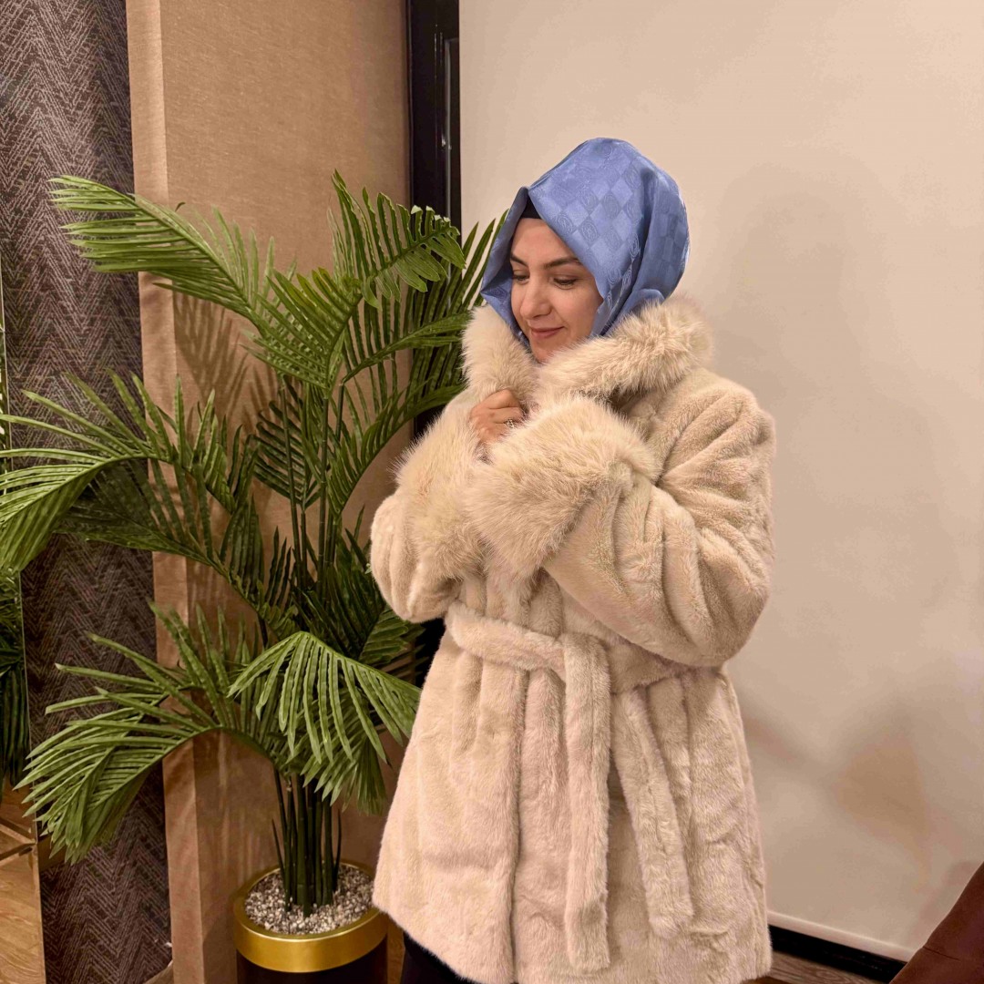 Angora ithal kısa ceket